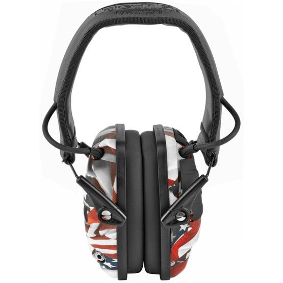 Howard Leight earmuffs with american flag color